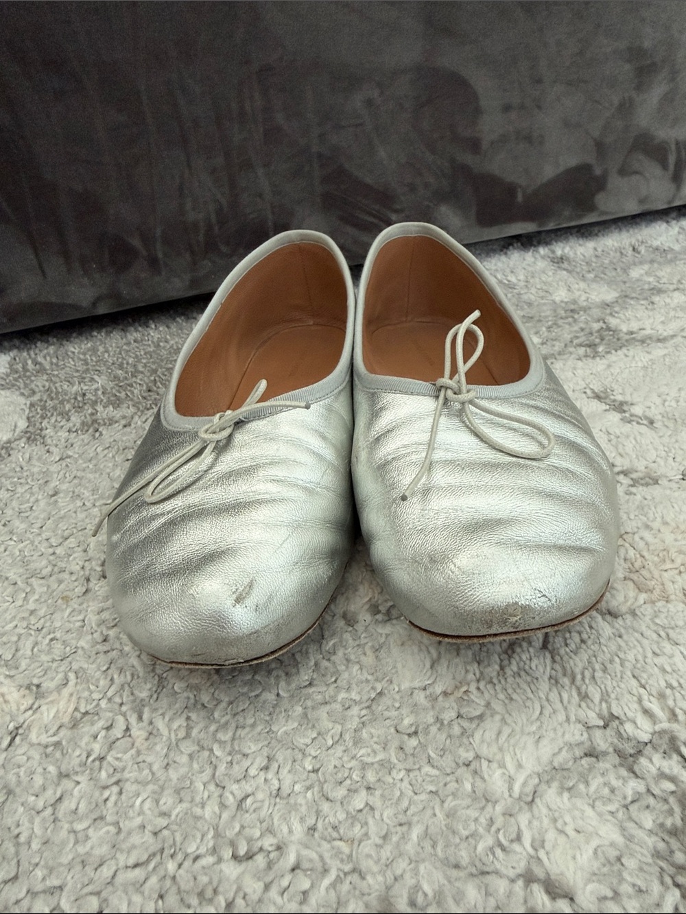 Mansur Gavriel Dream Ballet Flat in Silver - Picture 5 of 5
